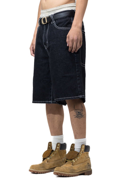 Logo Oversized Jorts (Obsidian)