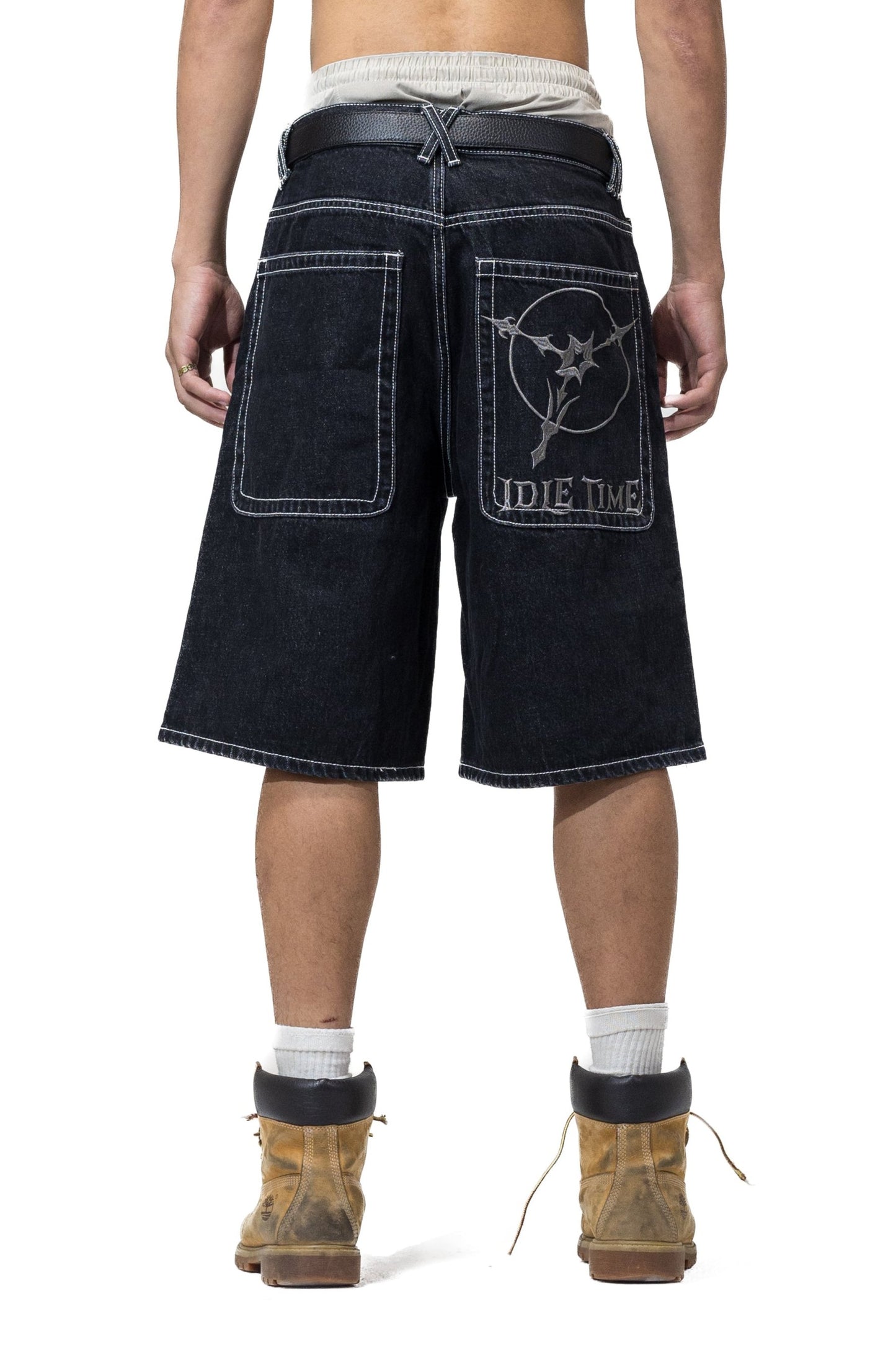 Logo Oversized Jorts (Obsidian)